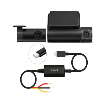 Set Dual Doble Cámara para Vehículo 70mai A200-1 1080p HDR 60 fps Con Cámara Trasera RC11 + Kit UP03