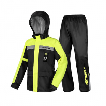 Traje Impermeable para moto y ciclismo Motowolf 0402 210T