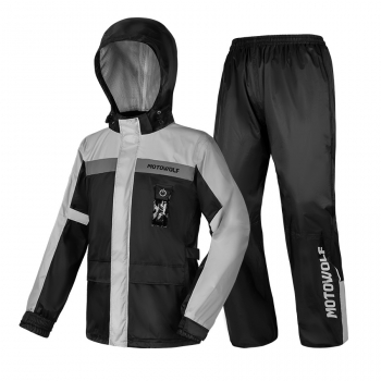 Traje Impermeable para moto y ciclismo Motowolf 0402 210T