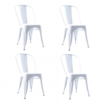 Pack 4 Sillas de Metal Tolix para Comedor Bar LF5-01