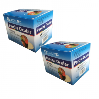 PACK 2 cajas de Parches Oculares Infantil Total 100 unidades color Piel