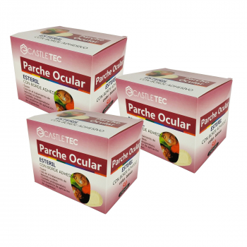PACK 3 cajas de Parche Ocular Infantil. Total 150 unidades color Blanco