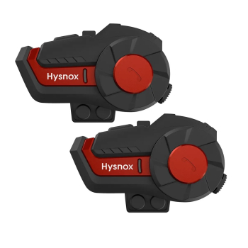 pack 2 Intercomunicador y manos libre Bluetooth para Moto Hysnox HY-01 1000m