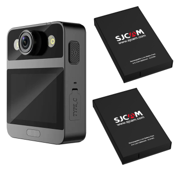 Cámara portátil de cuerpo SJCAM A20 2650 GYRO mAh visión Nocturna LED + 2 BATERIAS