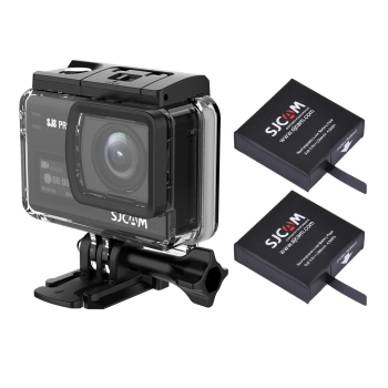 Pack Cámara Deportiva SJCAM SJ8 PRO 4K 60FPS Dual 5G Estabilizador giroscópico 2 Baterias