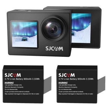 Pack Cámara Deportiva SJCAM SJ4000  4k 16MP Doble Pantalla más 2 Baterías