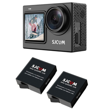 Pack Cámara Deportiva SJCAM SJ6 PRO 24MP 4K 60 FPS Doble Pantalla Estabilizador más 2 Baterías