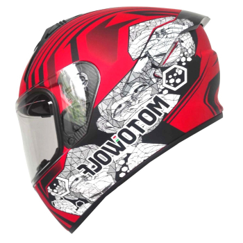 Casco de protección integral para motociclismo Motowolf MDL0101 Orangutan