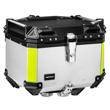 Baúl Top case de Moto 35 Litros Motowolf 0712 Silver
