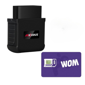 Rastreador GPS 4G MICODUS MV33G 4G OBD2 + configuración + Sim