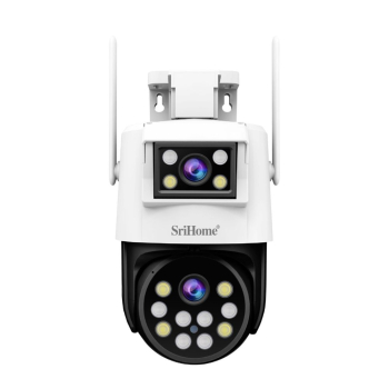 Cámara IP WiFi PTZ Sricam Srihome SH048 4MP Doble Lente 5G Exterior con Visión Nocturna Color