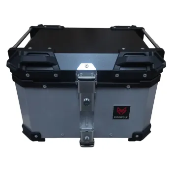 RIDEWOLF 0712-45 Baúl Top Case para motocicleta 45L Plateado