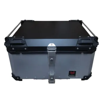 RIDEWOLF 0712-100 Baúl Top Case para motocicleta 100L Plateado