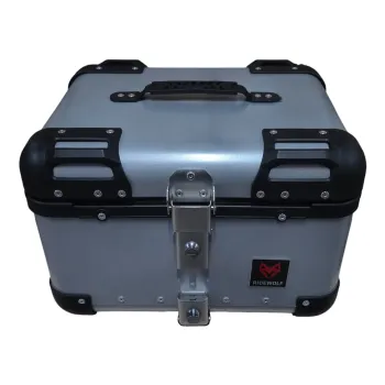 RIDEWOLF 0710-40 Baúl Top Case para motocicleta 40L Plateado