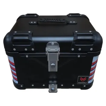 RIDEWOLF 0710-45 Baúl Top Case para motocicleta 45L Negro